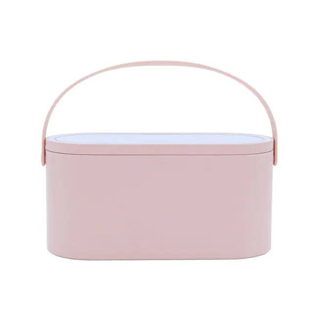 Portable Makeup Organizer Box with LED